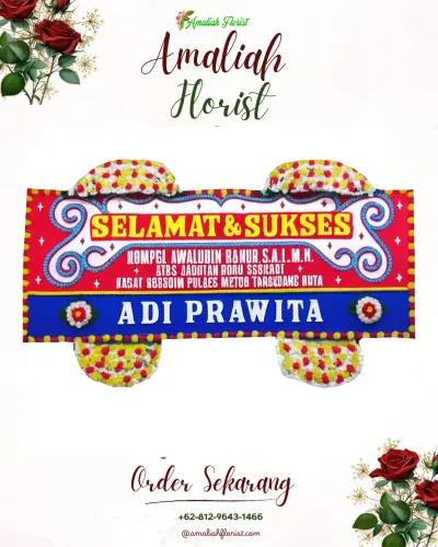 Karangan Bunga Ucapan Selamat di Prawirodirjan