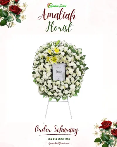 Krans Bunga Duka Cita di Prawirodirjan