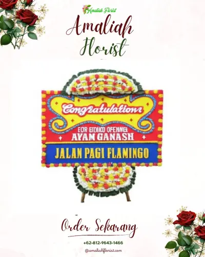 Bunga Papan Congratulation di Prawirodirjan